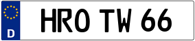 Truck License Plate